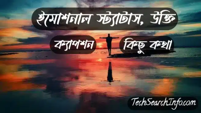 ইমোশনাল স্ট্যাটাস, উক্তি, ক্যাপশন ও কিছু কথা