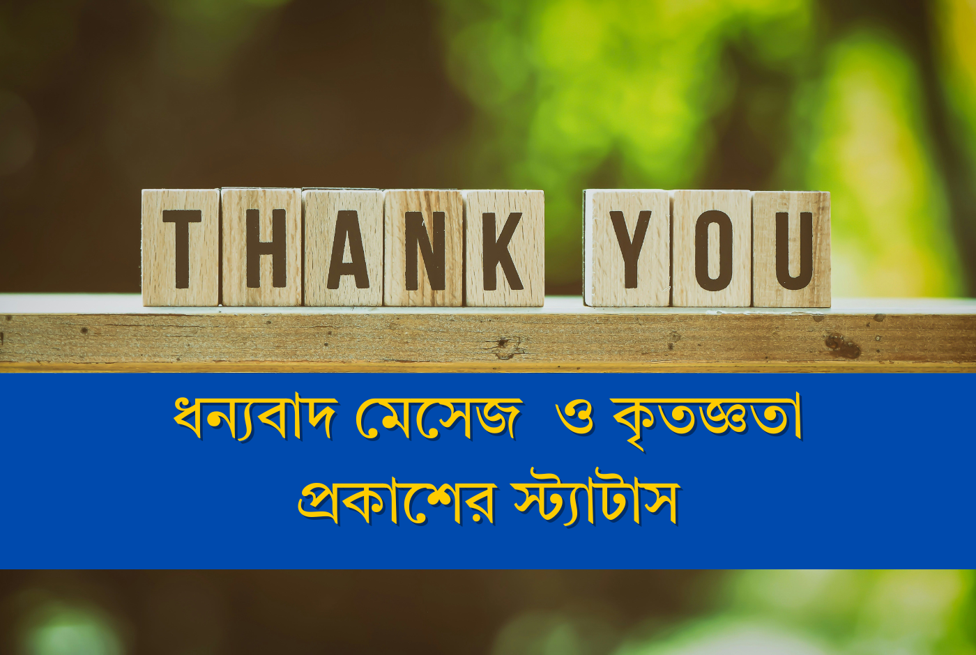 ধন্যবাদ মেসেজ ও কৃতজ্ঞতা প্রকাশের স্ট্যাটাস