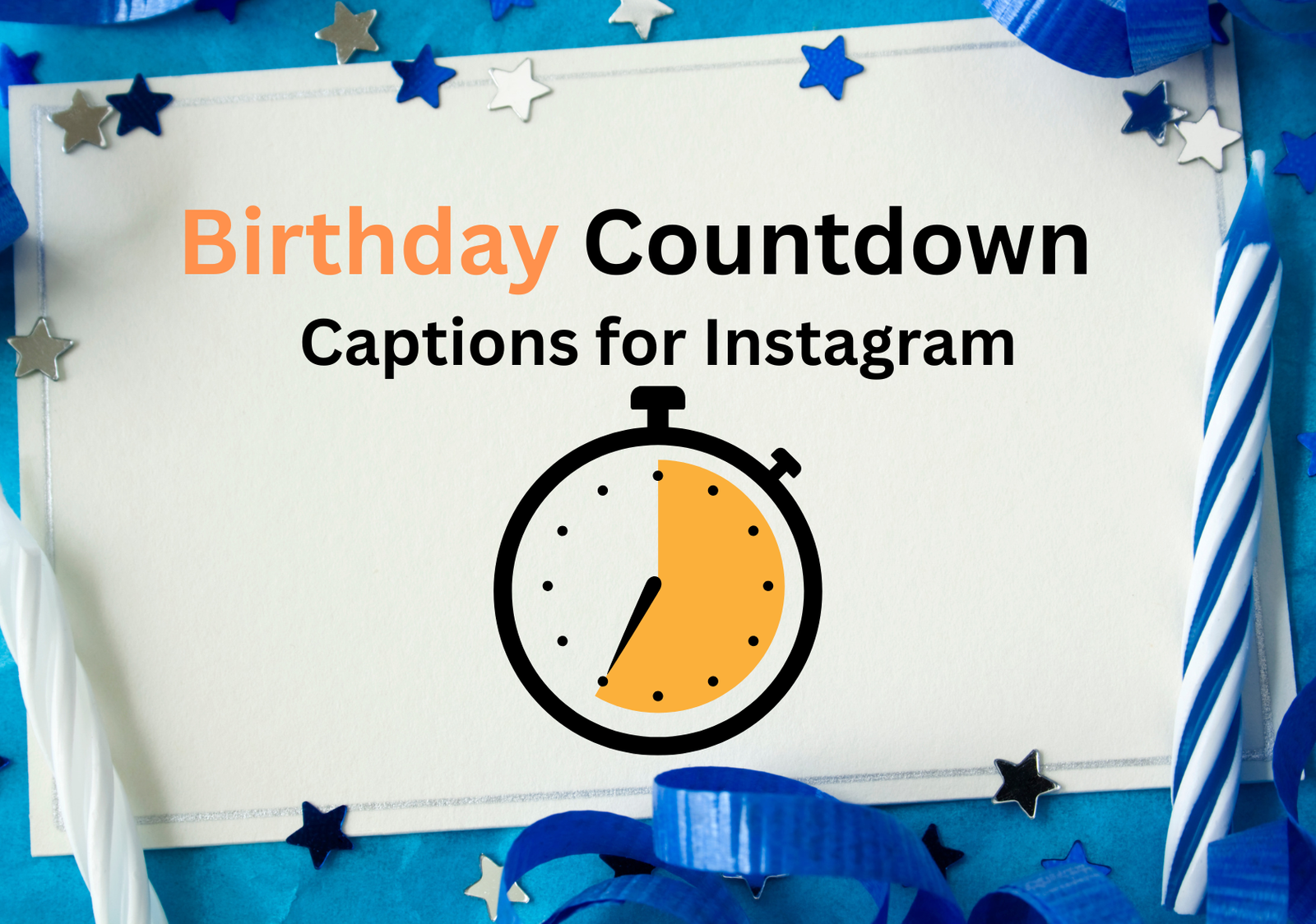 Birthday Countdown Captions for Instagram