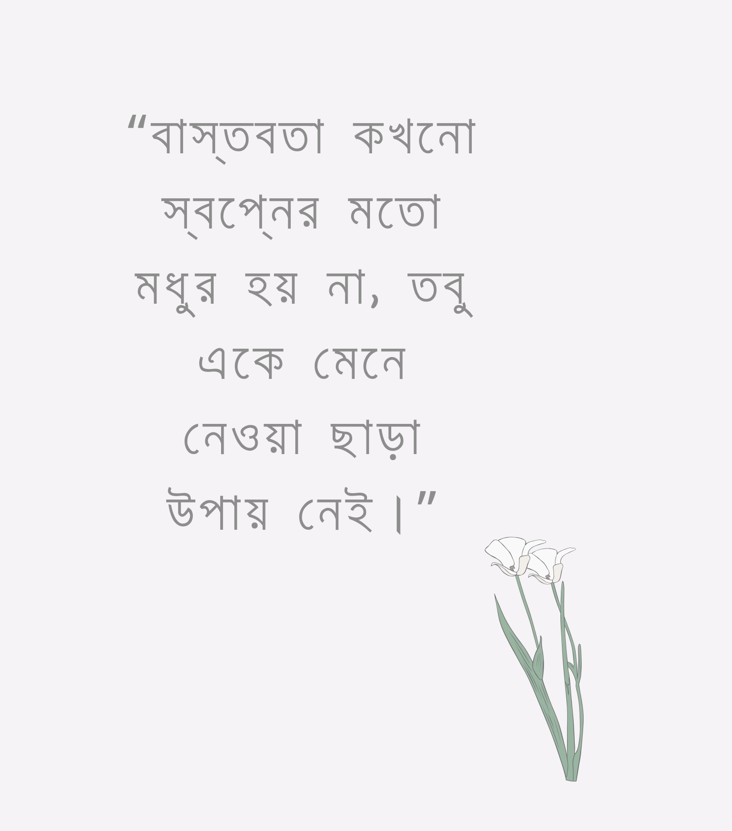 বাস্তবতা নিয়ে উক্তি