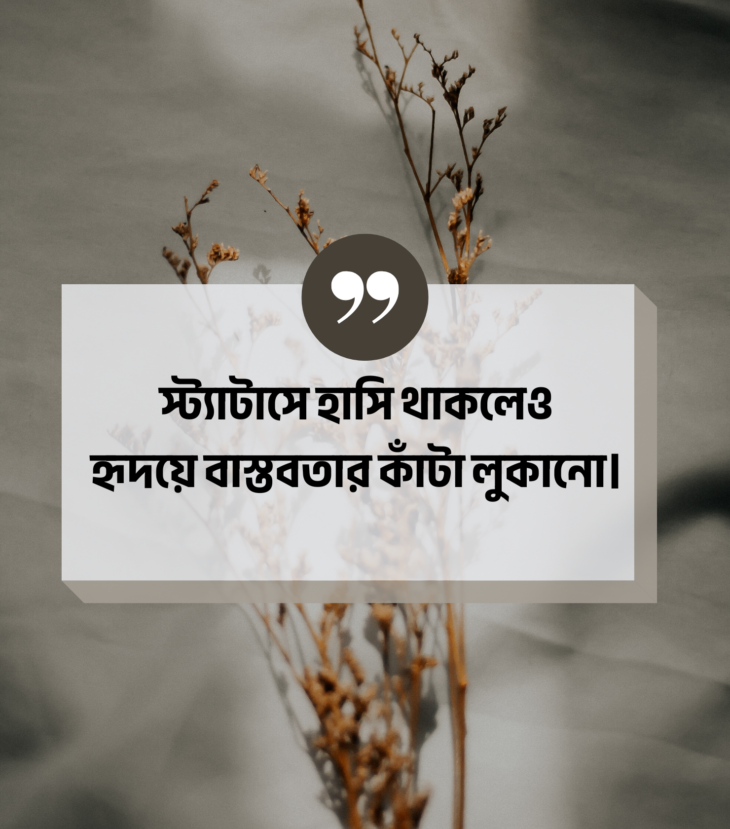 বাস্তবতা নিয়ে কিছু কথা