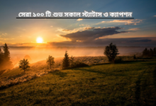 সেরা ১০০ টি শুভ সকাল স্ট্যাটাস ও ক্যাপশন.png
