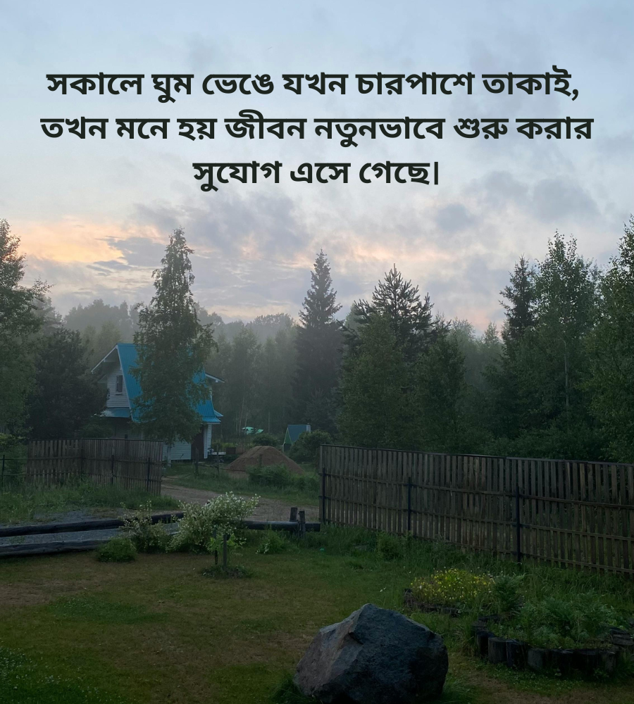 সকাল নিয়ে ক্যাপশন