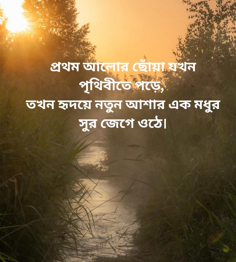 স্নিগ্ধ সকাল নিয়ে ক্যাপশন