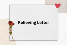 Relieving Letter Image