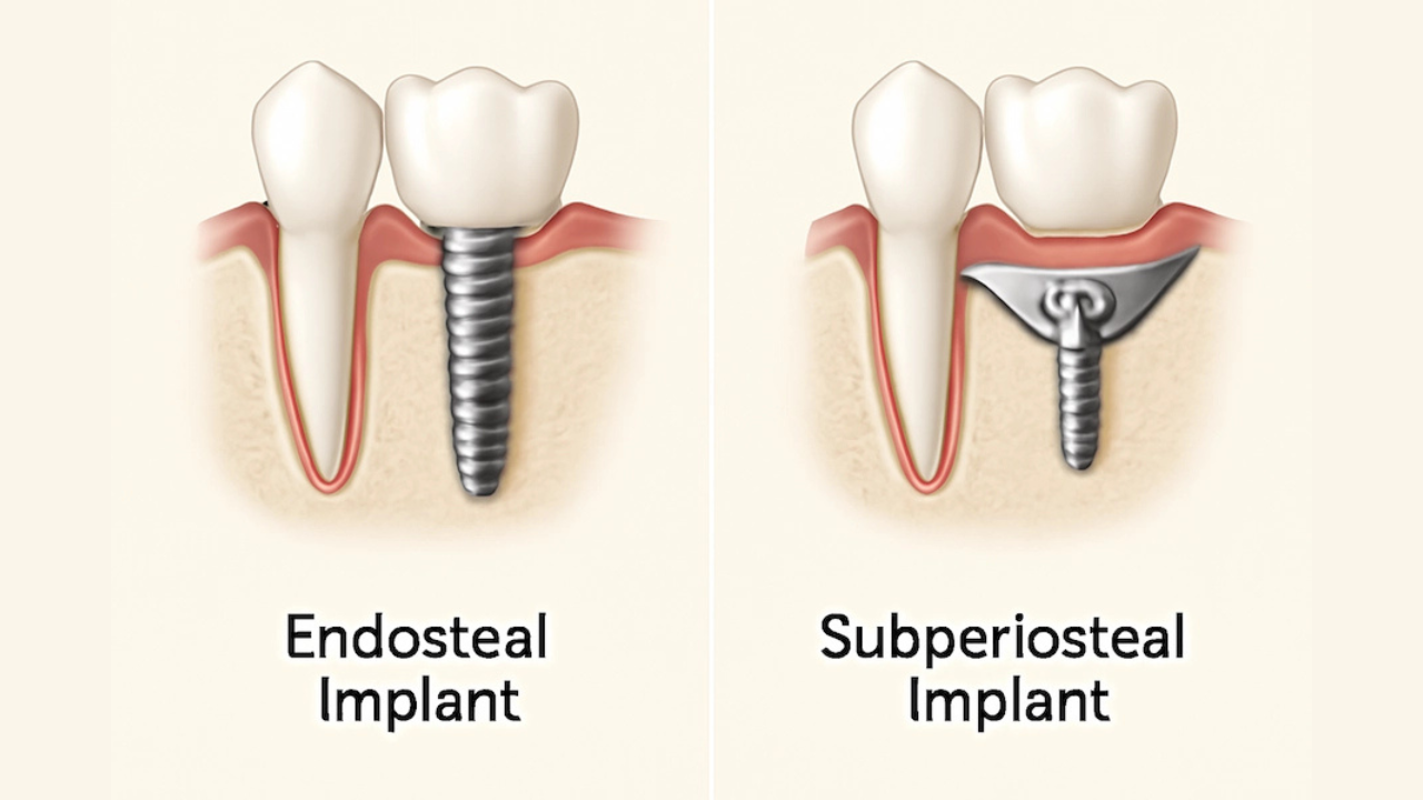 Subperiosteal vs. Endosteal Implants: Quick Comparison