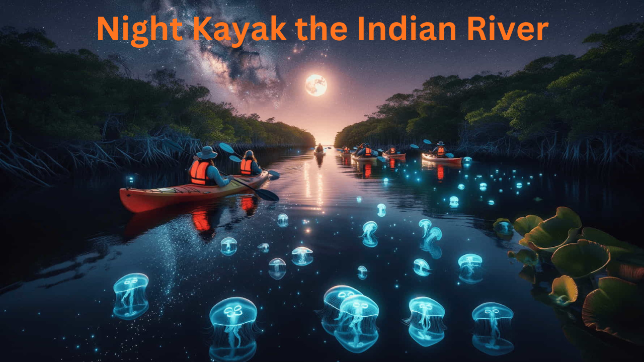 Night Kayak the Indian River Lagoon, Florida
